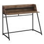 Bureau faux bois brun métal noir - 7548