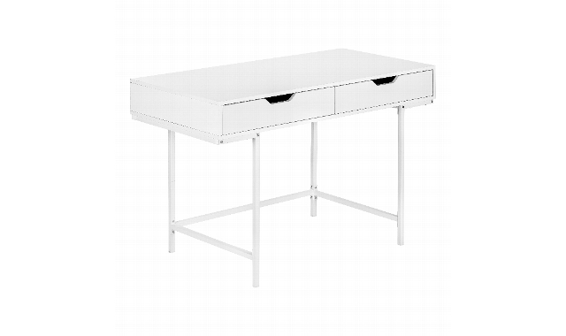 Bureau blanc métal blanc - 7554