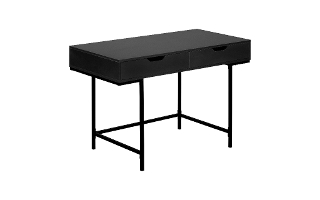 Bureau noir métal noir - 7556
