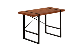 Bureau cerise métal noir - 7656