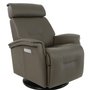 Fauteuil en cuir inclinable pivotant berçant motorisé Fjords-Petit