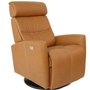 Fauteuil en cuir inclinable pivotant berçant motorisé Fjords-Grand