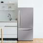 Réfrigérateur à congélateur inférieur amovible de 30 po., 18.7 pi³ avec éclairage DEL Danby - DBM187E1SSDB