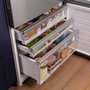 Réfrigérateur à congélateur inférieur à profondeur de comptoir de 32 po., 17.7 Pi cu. avec éclairage DEL GE - GBE17HYRFS