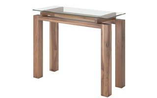 Table console en noyer de Verbois