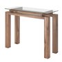 Table console en noyer de Verbois