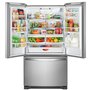 Réfrigérateur trois portes avec porte à deux battants amovible de 33 po, 22,1 pi³. avec machine à glaçons Whirlpool - WRFF5333PZ