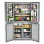 Réfrigérateur quatre portes avec porte à deux battants de 36 po, 19,4 Pi cu.. avec finition PrintShield™ KitchenAid - KRQC506MPS