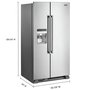 Réfrigérateur côte-à-côte amovible de 36 po, 25 pi³ avec distributeur externe d'eau et de glaçons Maytag - MSS25C4MGZ