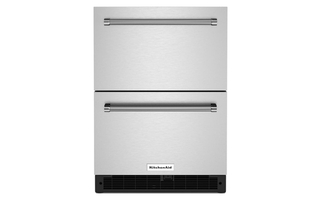 Réfrigérateur sous le comptoir en acier inoxydable à double tiroir 24 po Whirlpool - KUDR204KSB