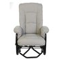 Fauteuil sur billes inclinable berçant et pivotant en tissu de Pel