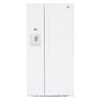 Réfrigérateur côte à côte de 33 po, 23 Pi cu. avec distributeur d'eau et de glace GE - GSS23GGPWW