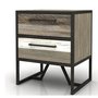 Table de nuit 2 tiroirs LH Imports