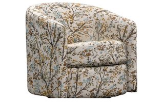 Fauteuil sur billes pivotant en tissu de Elran