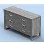 Bureau 6 tiroirs MEQ