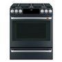 Cuisinière biénergie encastrable de 30 po avec tiroir chauffant Café - CC2S900P3MD1