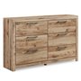 Bureau double 6 tiroirs Hyanna de Signature Design Ashley