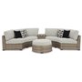 Mobilier extérieur - Sectionnel & ottoman - P458P6