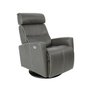 Fauteuil en cuir inclinable pivotant berçant motorisé Fjords-Grand