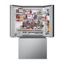 Réfrigérateur trois portes avec porte à deux battants à profondeur de comptoir MAX™ de 36 po, 26 pi³ avec Mirror InstaView® LG - LRYKC2606S