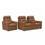 Ensemble Fauteuil et causeuse inclinable avec console en cuir de Palliser***LIQUIDATION***