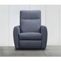 Fauteuil motorisé inclinable berçant pivotant avec appui tête motorisé en tissu de Elran