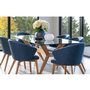 Table à dîner rectangulaire en verre Canadel de la collection DOWNTOWN - CL GRE04072CL05MDPNF