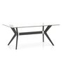 Table à dîner rectangulaire en verre Canadel de la collection DOWNTOWN - CL GRE04072CL05MDPNF