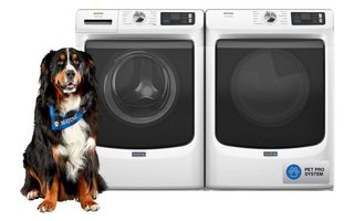 Ensemble laveuse et sécheuse frontal intelligente Animal Pet Pro Maytag - MFW7020RW-YMED7020RW