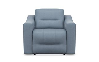 Fauteuil Nora inclinable motorisé avec appui tête motorisé en cuir de Elran