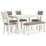 Table de salle à manger et 4 chaises et banc Erinberg (Ensemble de 6) de Ashley