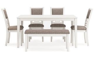 Table de salle à manger et 4 chaises et banc Erinberg (Ensemble de 6) de Ashley
