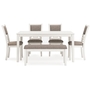 Table de salle à manger et 4 chaises et banc Erinberg (Ensemble de 6) de Ashley