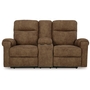 Causeuse inclinable Edenwold avec console de Ashley