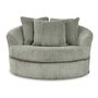 Chaise d'appoint pivotante surdimensionnée Lindyn de Ashley