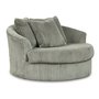Chaise d'appoint pivotante surdimensionnée Lindyn de Ashley