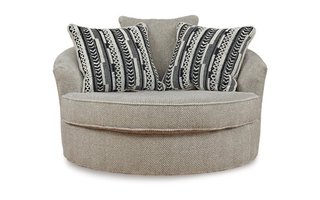 Chaise d'appoint pivotante surdimensionnée Calnita de Ashley