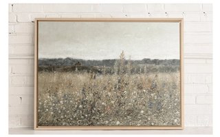 Wilflower Field oeuvre  sur toile étirée de Oleka