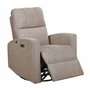 Fauteuil inclinable berçant pivotant motorisé de Azur