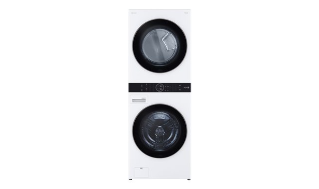 Laveuse et sécheuse électrique à chargement frontal LG - WKE100HWA