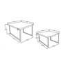 Ensemble de tables de centre