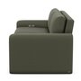 Sofa condo motorisé et inclinable en cuir combo de Elran