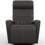 Fauteuil en cuir inclinable pivotant berçant motorisé Fjords-Petit