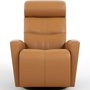 Fauteuil en cuir inclinable pivotant berçant motorisé Fjords-Petit