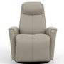Fauteuil en cuir inclinable pivotant berçant motorisé Fjords-Petit