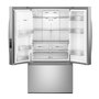 Réfrigérateur trois portes avec porte à deux battants autoportant de 36 po, 30 pi³. avec système distributeur d'eau et de glaçons externe Whirlpool - WRFF3536SZ