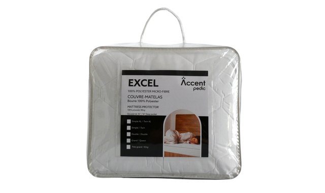Couvre-matelas matelassé simple de Accent Pedic