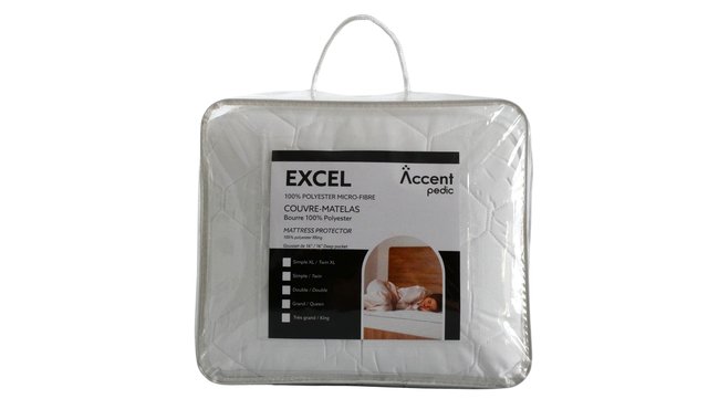 Couvre-matelas matelassé double de Accent Pedic