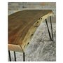 Signature Design by Ashley Haileeten Banc d'appoint contemporain avec dessus Live Edge, marron clair et noir
