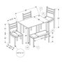 Ensemble de salle à manger 5 pièces